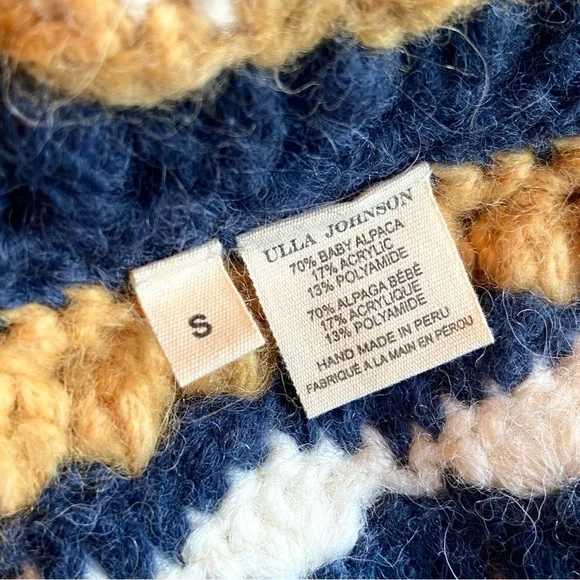 $825 RARE ✨ Ulla Johnson Runway Agostina Hand Crochet Sweater - Picture 12 of 13